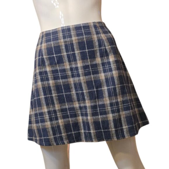 PRINCESS POLLY A-Line Plaid Mini Skirt sz 8 - Picture 1 of 8